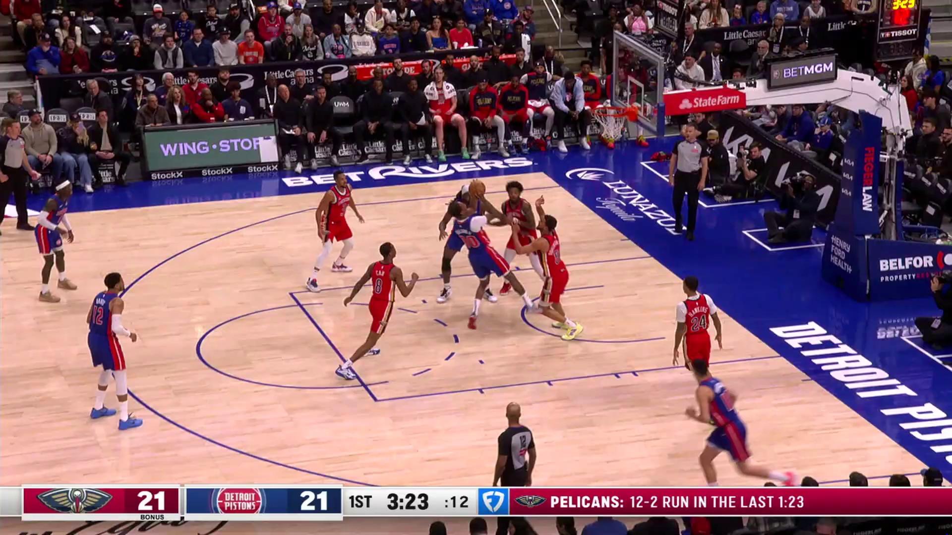 鹈鹕惨败活塞，全队三分命中率只有%的简单介绍